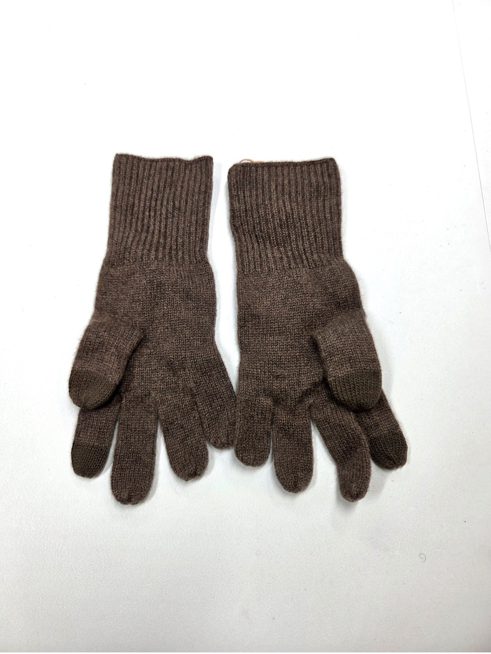 NWT QUINCE Mongolian Cashmere Gloves Brown 8259 - Picture 6 of 9